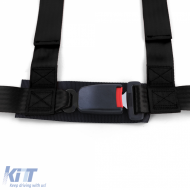Tenzo-R Sport Harness Belt Sicherheitsgurt 3-Punkt schwarz mit E-Zeichen-image-6196829