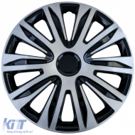 Tenzo-R XII wheel covers 16 inch silver black set of 4 hubcaps steel rims-image-6210963