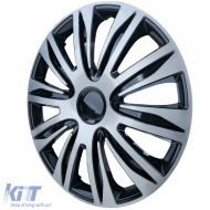 Tenzo-R XII wheel covers 16 inch silver black set of 4 hubcaps steel rims-image-6210965