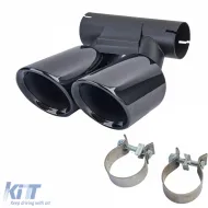 Terminale di scarico a doppio tubo GTS nero adatto per Porsche 718 Cayman Boxster 982 2016-2020-image-6199870