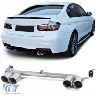 image-57-Terminali di scarico a doppio look adatti per BMW F30 F31 318 320 F32 F33 F36 418 420