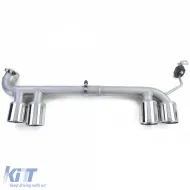 Terminali di scarico a doppio look adatti per BMW F30 F31 318 320 F32 F33 F36 418 420-image-6204403
