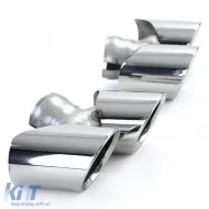 Terminali di scarico a doppio tubo lucidati adatti per Porsche 911 991.2 15-19 3.0 370CV-image-6204095