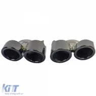 Terminali di scarico doppi neri adatti per Porsche Panamera 970.2 228kW-image-6199878