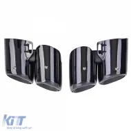 Terminali di scarico doppi neri adatti per Porsche Panamera 971 243kW 330CV-image-6204123