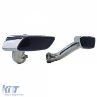 Terminali di scarico quadrati look M50 in acciaio inox adatti per BMW X6 30d 40d E71 08-14-image-6206967