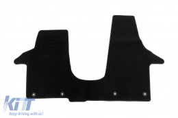 Textile floor mat by Rigum suitable for Volkswagen T5 3m Multivan 2003-2015, 1 piece, black - ABFMV6022794