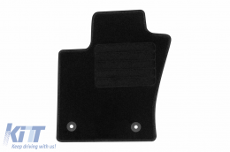 Textile floor mats by Rigum suitable for Alfa Romeo Tonale after 2022, set of 4 pieces, black-image-6247573