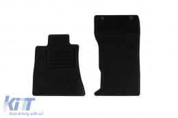 Textile floor mats by Rigum suitable for Alfa Romeo Giulia 4x4 automatic transmission after 2020, set of 4 pieces, black-image-6247783