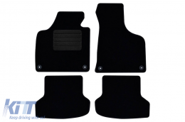 Textile floor mats by Rigum suitable for Audi A3 Sportback 2003-2013, set of 4 pieces, black - ABFMA6022734
