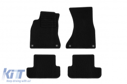 Textile floor mats by Rigum suitable for Audi A5 2008-2018, set of 4 pieces, black - ABFMA6022806