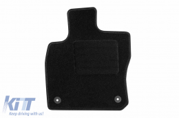 Textile floor mats by Rigum suitable for Audi Q2 2016-2022, set of 4 pieces, black-image-6244584