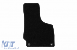 Textile floor mats by Rigum suitable for Audi TT 2008-2017, set of 4 pieces, black-image-6244626