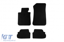 Textile floor mats by Rigum suitable for BMW 1 series E82 2005-2012, set of 4 pieces, black - ABFMB6022825