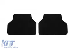 Textile floor mats by Rigum suitable for BMW 5 series E60, E61 2003-2010, set of 4 pieces, black-image-6244695