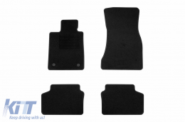 Textile floor mats by Rigum suitable for BMW 7 series G11 after 2015, set of 4 pieces, black - ABFMB6022839