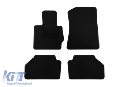 Textile floor mats by Rigum suitable for BMW X3 F25 2011-2018, set of 4 pieces, black - ABFMB6022841