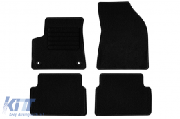 Textile floor mats by Rigum suitable for Citroen eC3, Fiat Grande Panda Electric after 2025, set of 4 pieces, black - ABFMC6022711