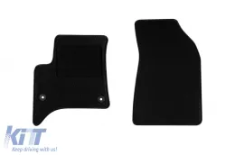 Textile floor mats by Rigum suitable for Citroen C3 Hybrid, Fiat Grande Panda Hybrid after 2024, set of 4 pieces, black-image-6243974