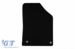 Textile floor mats by Rigum suitable for Citroen C5 2008-2017, set of 4 pieces, black-image-6244105