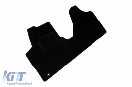 Textile floor mats by Rigum suitable for Citroen Jumpy 2007-2016, set of 3 pieces, black-image-6244111