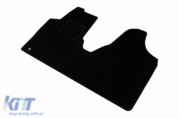 Textile floor mats by Rigum suitable for Citroen Jumpy 2007-2016, set of 3 pieces, black-image-6244112