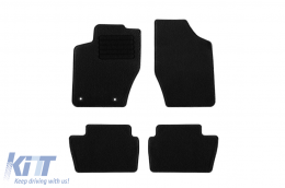 Textile floor mats by Rigum suitable for Citroen C4 2004-2011, set of 4 pieces, black - ABFMC6022860
