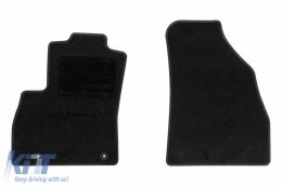 Textile floor mats by Rigum suitable for Citroen Nemo 2008-2015, set of 2 pieces, black - ABFMC6023016