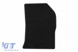 Textile floor mats by Rigum suitable for Dacia Dokker after 2013, set of 4 pieces, black-image-6244941