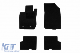 Textile floor mats by Rigum suitable for Dacia Duster 4x4 2010-2018, set of 4 pieces, black - ABFMD6022875