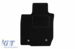 Textile floor mats by Rigum suitable for Dacia Logan 2007-2013 2m, set of 2 pieces, black-image-6244960