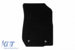 Textile floor mats by Rigum suitable for Dacia Logan 2007-2013 2m, set of 2 pieces, black-image-6244961