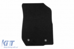 Textile floor mats by Rigum suitable for Dacia Logan 2007-2013 5m, set of 4 pieces, black-image-6244975