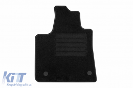 Textile floor mats by Rigum suitable for Dacia Logan after 2021, set of 4 pieces, black-image-6246297