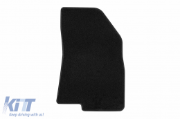 Textile floor mats by Rigum suitable for Dacia Logan after 2021, set of 4 pieces, black-image-6246298