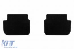 Textile floor mats by Rigum suitable for Dacia Logan after 2021, set of 4 pieces, black-image-6246299