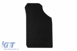 Textile floor mats by Rigum suitable for Dacia Spring after 2022, set of 4 pieces, black-image-6246488