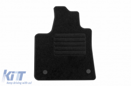 Textile floor mats by Rigum suitable for Dacia Sandero after 2021, set of 4 pieces, black-image-6247237