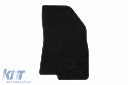 Textile floor mats by Rigum suitable for Dacia Sandero after 2021, set of 4 pieces, black-image-6247238