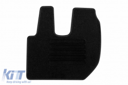 Textile floor mats by Rigum suitable for DAF LF Euro 6 after 2013, set of 2 pieces, black-image-6246733