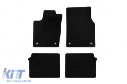 Textile floor mats by Rigum suitable for Dodge Durango after 2014, set of 4 pieces, black - ABFMD6022973