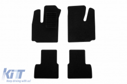 Textile floor mats by Rigum suitable for Fiat Doblo 2001-2010, set of 4 pieces, black - ABFMF6022890