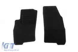 Textile floor mats by Rigum suitable for Fiat Grande Punto 2005-2012, set of 4 pieces, black-image-6245136