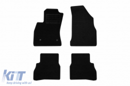 Textile floor mats by Rigum suitable for Fiat Doblo after 2010, set of 4 pieces, black - ABFMF6023070