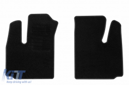 Textile floor mats by Rigum suitable for Fiat Doblo 2001-2010, set of 2 pieces, black - ABFMF6023095
