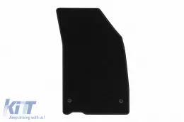 Textile floor mats by Rigum suitable for Fiat Tipo sedan after 2016, with 4 doors, set of 4 pieces, black-image-6247983
