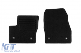 Textile floor mats by Rigum suitable for Ford Tourneo Connect, Transit Connect after 2014, with 5 seats, set of 4 pieces, black-image-6244432