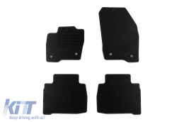 Textile floor mats by Rigum suitable for Ford Galaxy after 2015, set of 4 pieces, black - ABFMF6022918