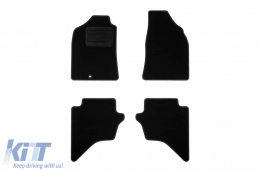 Textile floor mats by Rigum suitable for Ford Ranger 2008-2012, set of 4 pieces, black - ABFMF6022927