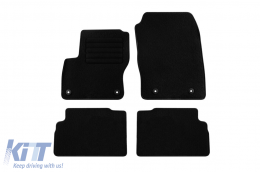 Textile floor mats by Rigum suitable for Ford C-Max 2015-2019, set of 4 pieces, black - ABFMF6023041